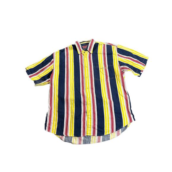 Guess Other - Vintage Guess Classics USA Vertical Striped Button Up Shirt Men’s Size Large